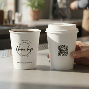 Simple business logo Modern professional Paper Cups