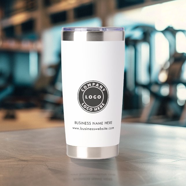 Simple Business Logo Name and Website Custom Insulated Tumbler (Simple Business Logo Name and Website Custom Insulated Tumbler)