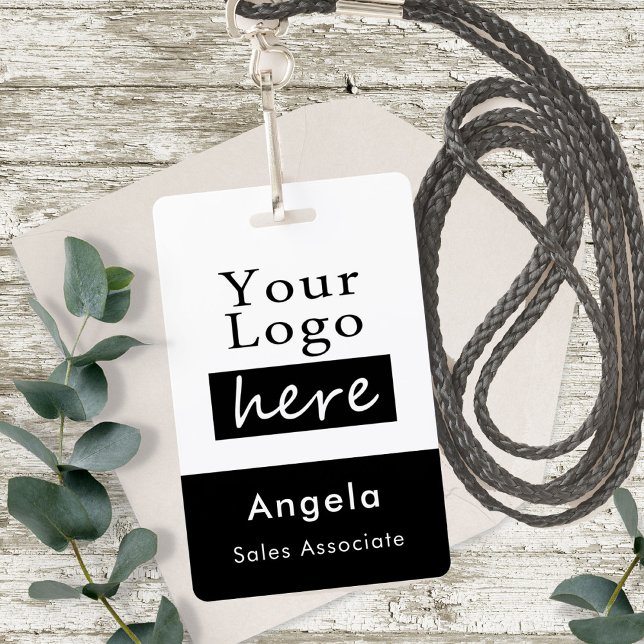 Simple Business Logo Name Badge (Creator Uploaded)