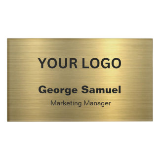 Simple Business Logo | Name | Designation Name Tag