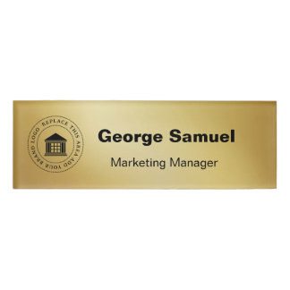 Simple Business Logo | Name | Designation Name Tag