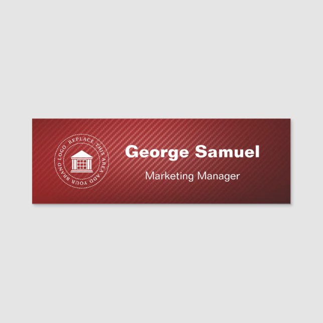 Simple Business Logo | Name | Designation Tag (Front)