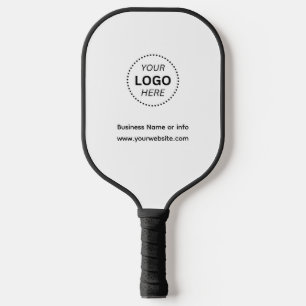 Simple Business Logo or info Professional  Carbon Fiber Pickleball Paddle