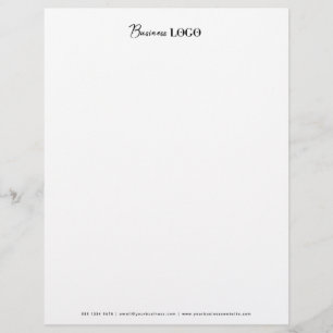 Simple Business Logo Professional Letterhead