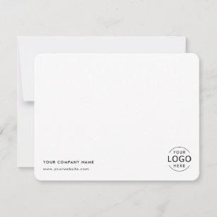 Simple Business Logo Professional Note Card