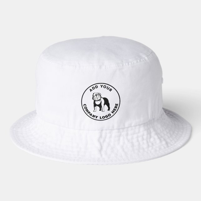 Simple Business Logo Promotional Vet Tech Custom Bucket Hat (Front)