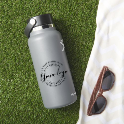 Simple Business Logo Promotional water bottle  Sticker