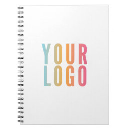 Simple Business Logo Promotional White Notebook