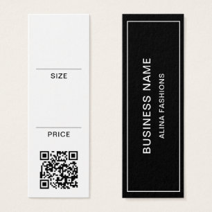 Simple Business Logo QR Code display Price Tag