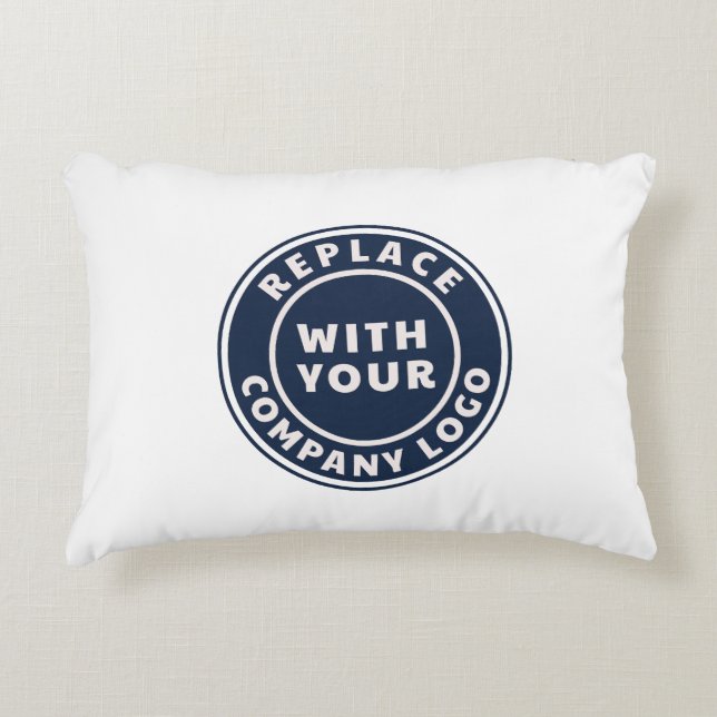 Simple Business Logo Realtor Matching Accent Pillow (Front)