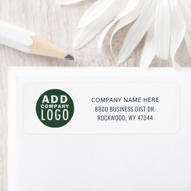 Simple Business Logo Return Address Label (Insitu)