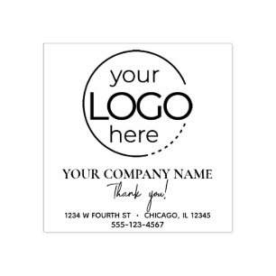 Simple Business Logo Rubber Stamp