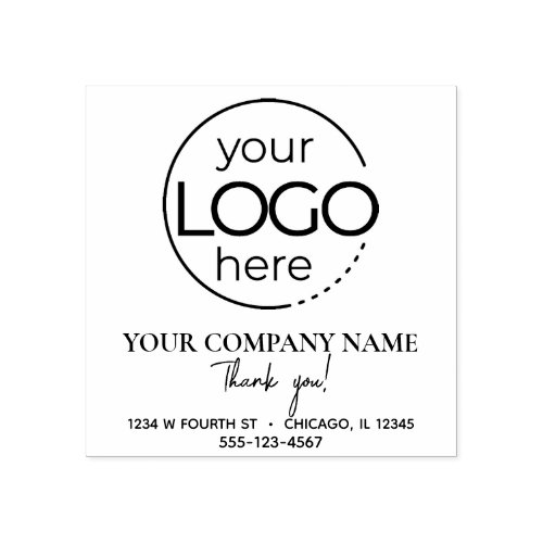 Simple Business Logo Rubber Stamp