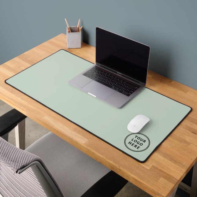 Simple Business Logo Sage Green Desk Mat (Office 2)