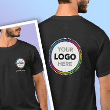 Simple Business Logo T-Shirt - Front & Back Print