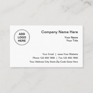 Simple Business Logo Template Card