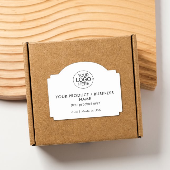 Simple Business Logo Typography Product Label  (Simple Business Logo Typography Product Label)