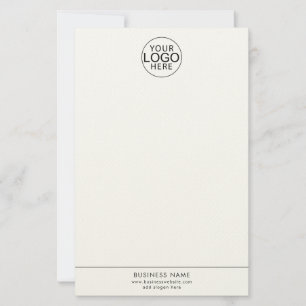 Simple Business Logo Website Custom Stationery