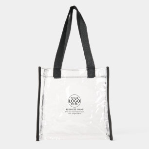 Simple Business Logo Website Modern Clear Tote Bag