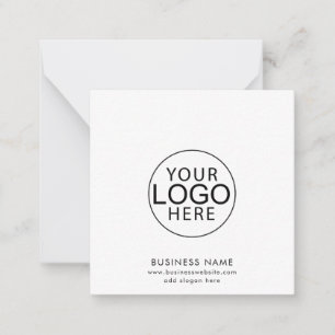 Simple Business Logo Website Modern Note Card
