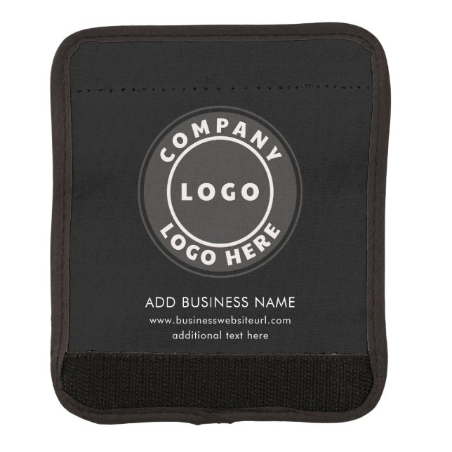 Simple Business Logo Website Promotional Custom Luggage Handle Wrap (Front)