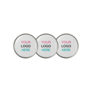 Simple Business Logo White Golf Ball Marker