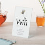 Simple Business Logo Wifi Password Network  Pedestal Sign