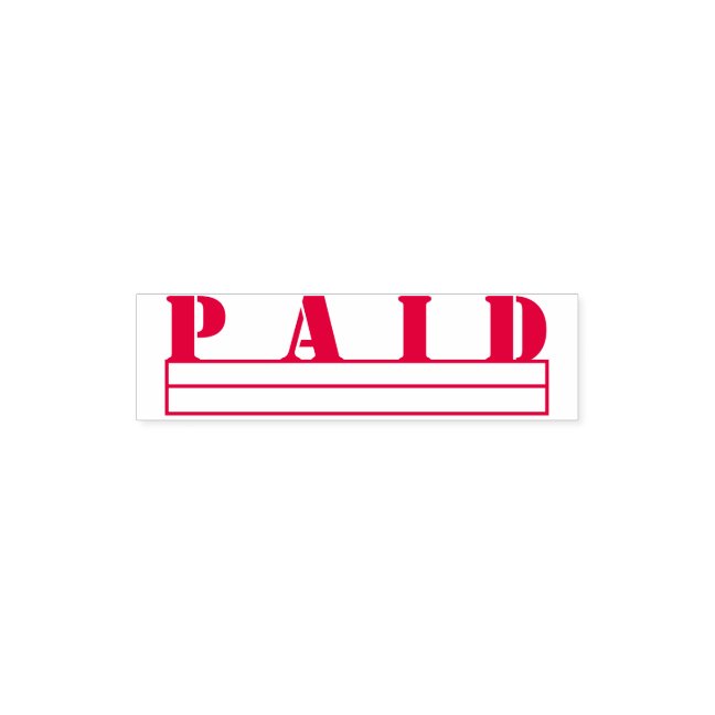 Simple Business Paid Self-inking Stamp