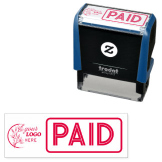 Simple Business Paid Text Personalize Self-inking Stamp