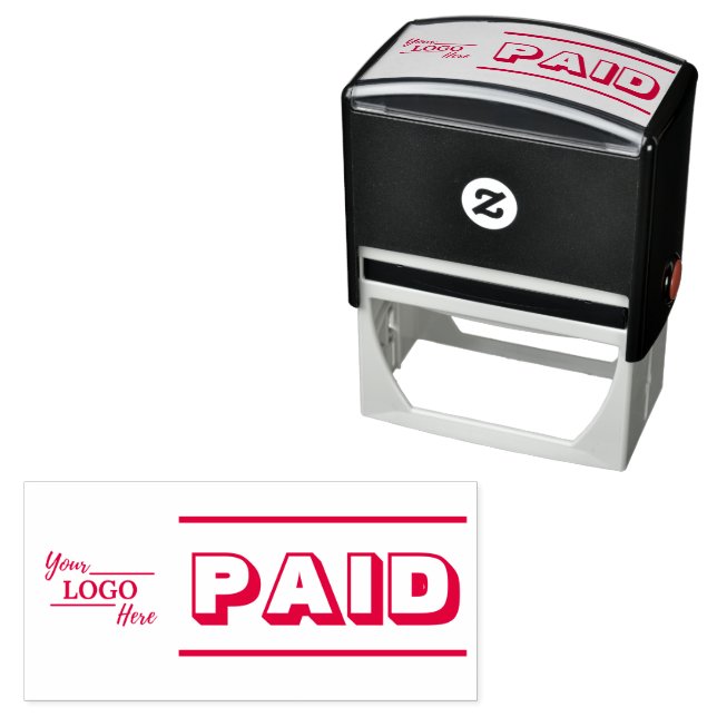 Simple Business Paid Text Personalize Self-inking  Stamp (In Situ)