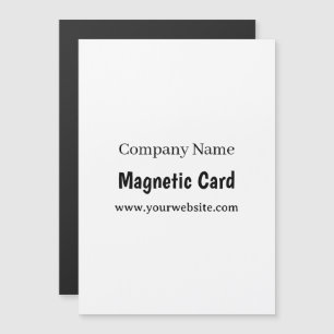Simple Business Promotion 5" x 7" Magnetic Card