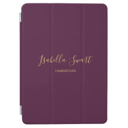 Simple business purple minimalist iPad air cover