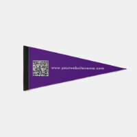 Simple Business Purple Web Digital Scan QR Code