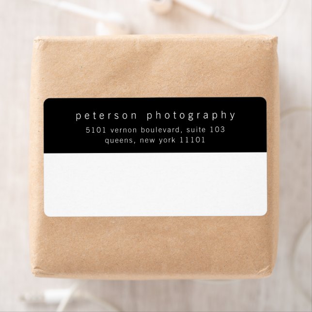 Simple Business Return Address Shipping Label (Insitu)