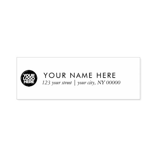 Simple Business Return Address Template Self_inking Stamp