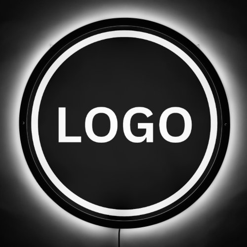 Simple Business Round Logo LED Sign