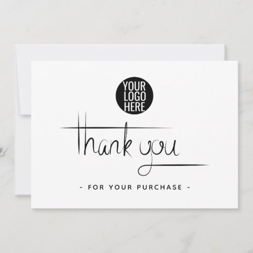 Simple Business Thank You Card 