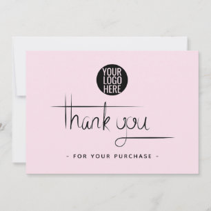 Simple Business Thank You Card - Add Logo