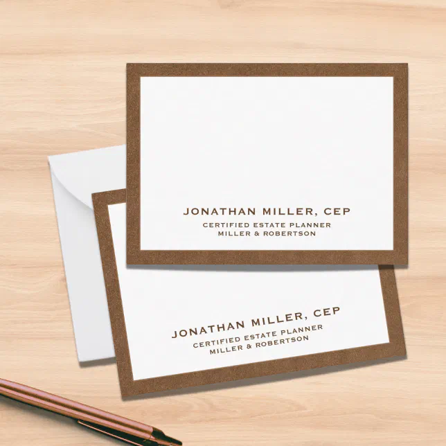 Simple Business Typographic Note Card | Zazzle