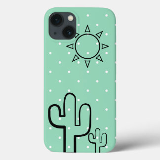 Simple Cactus Mint Green Dots Summer Iphone 6 Case
