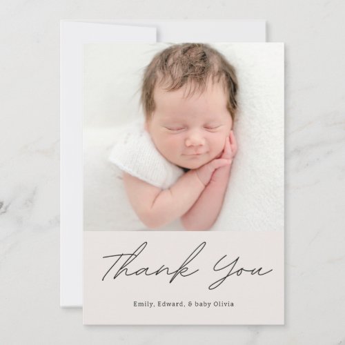 Simple Calligraphy Baby Shower Photo
