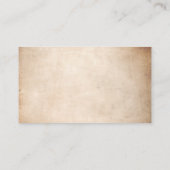 Simple Calligraphy Details Rustic Parchment Paper Enclosure Card (Back)