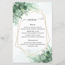 Simple calligraphy rustic greenery