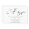 Simple Calligraphy Rustic Rehearsal Dinner