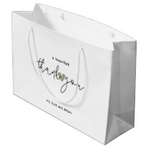 Simple Calligraphy Script Sage Green Heart Wedding