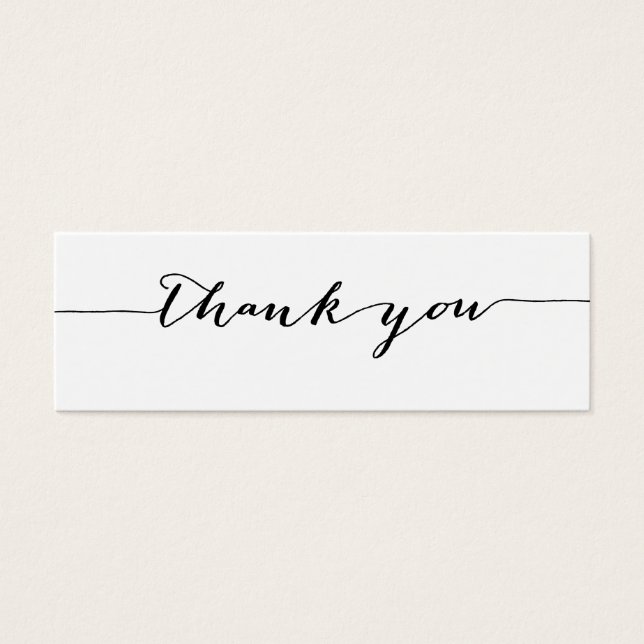 Simple Calligraphy Thank You Gift Tags (Front)