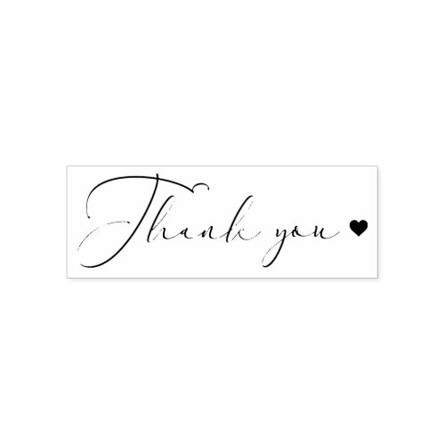 Simple Calligraphy Thank You Self_inking Stamp