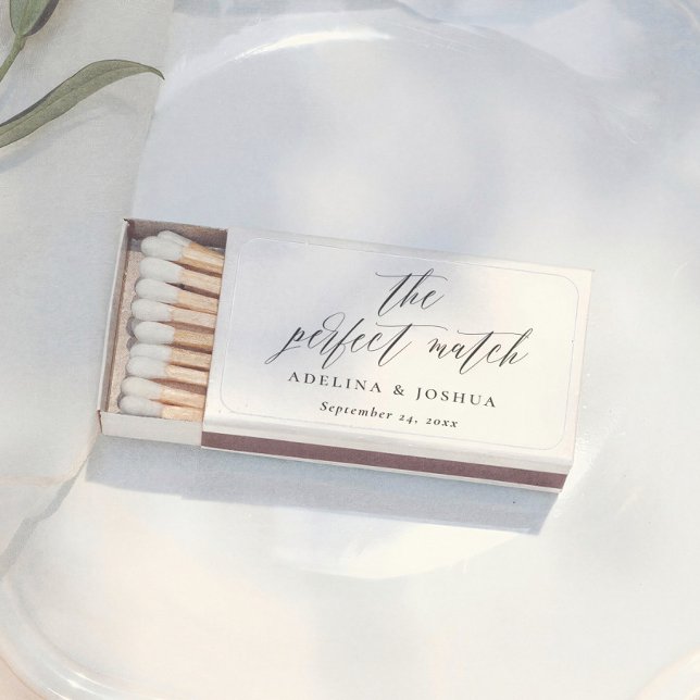 Simple Calligraphy The Perfect Match Wedding (Creator Uploaded)