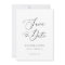 Simple Calligraphy Wedding Save the Dates