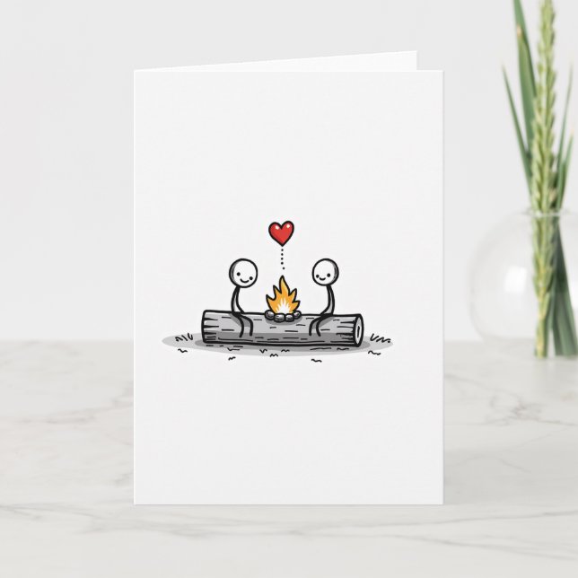 Simple Campfire Love Card (Front)
